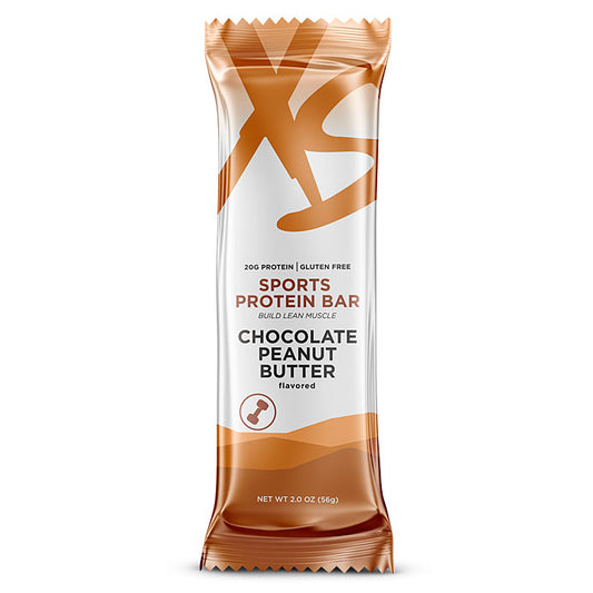 Amway XS Sports Protein Bars Chocolate Peanut Butter | 20 g Protein | 12 Bars | Chocolate Peanut Butter Flavor | Protein Snack Bar | Peanut Butter Bar | Chocolate Bar | XS Sports | Protein Bar | 12 Count | Ready-to-Eat Bars | Individual Bars | Original XS