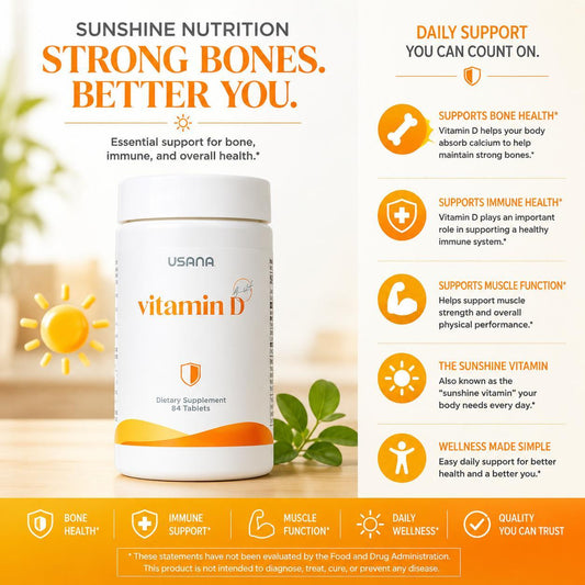 USANA Vitamin D | High Strength Vitamin D3 Supplement | Vitamin D3 Tablets | Vitamin D Formula | USANA Vitamin D3 | Vitamin D3 Nutrient Formula | Original USANA Product | Vitamin D3 Formula for Adults | Vitamin D Supplement | Vitamin D3 Product | Original