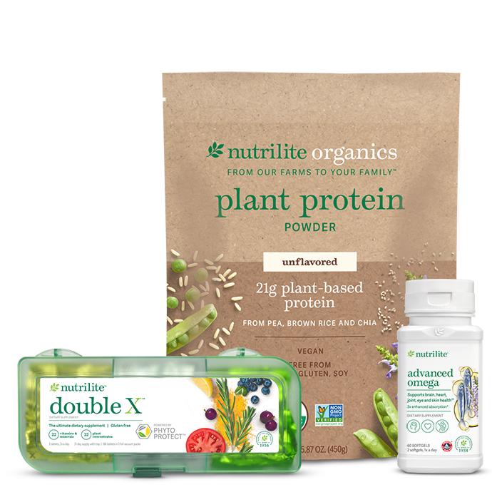 Amway Nutrilite Everyday Nutrition Solution Unflavored | Daily Nutrition Bundle Essential Nutrients Cellular Nutrition Dietar