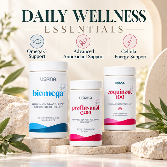 USANA Feel the Beat Bundle | Omega-3, CoQ10 & Antioxidant Nutrition