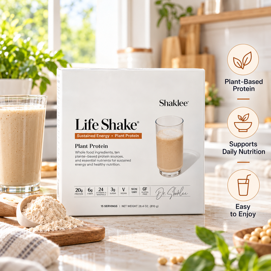 Shaklee Life Shake Plant Protein Powder with 20g Protein and 25 Vitamins