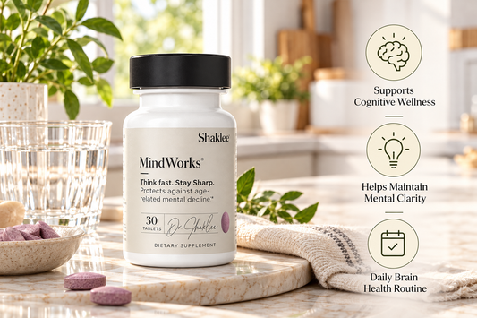 Shaklee MindWorks Brain Health Supplement with Grape Seed Extract and B Vitamins
