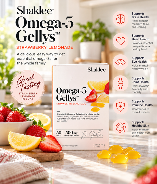 Shaklee Omega-3 Gellys – Strawberry Lemonade