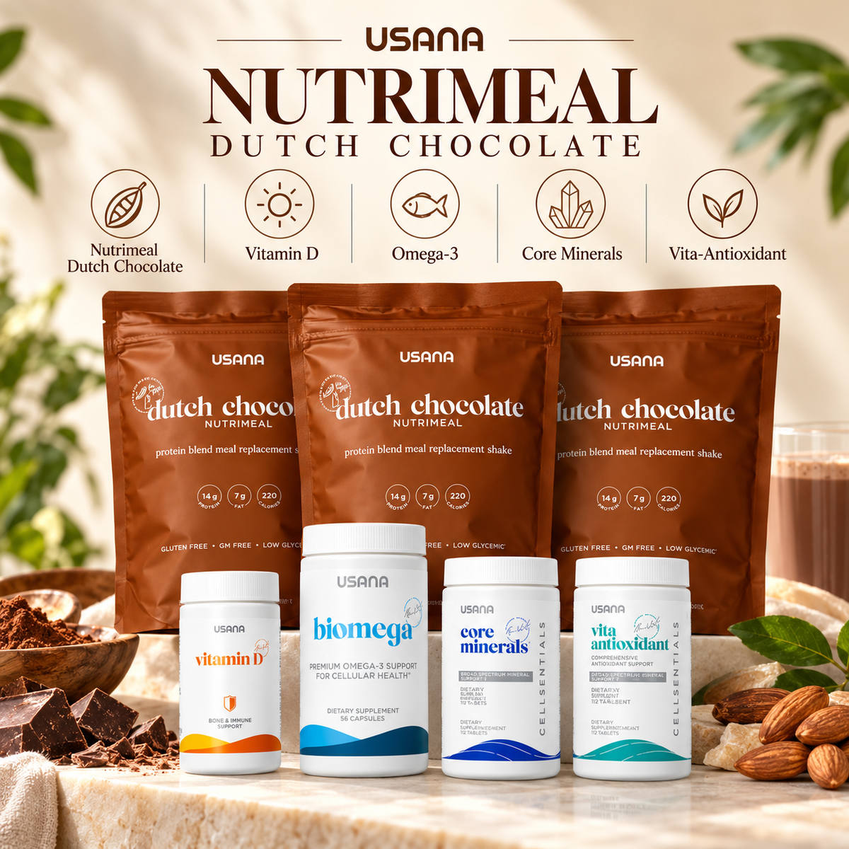 USANA Kickstart Pack | Nutrition Shake & Daily Wellness Bundle