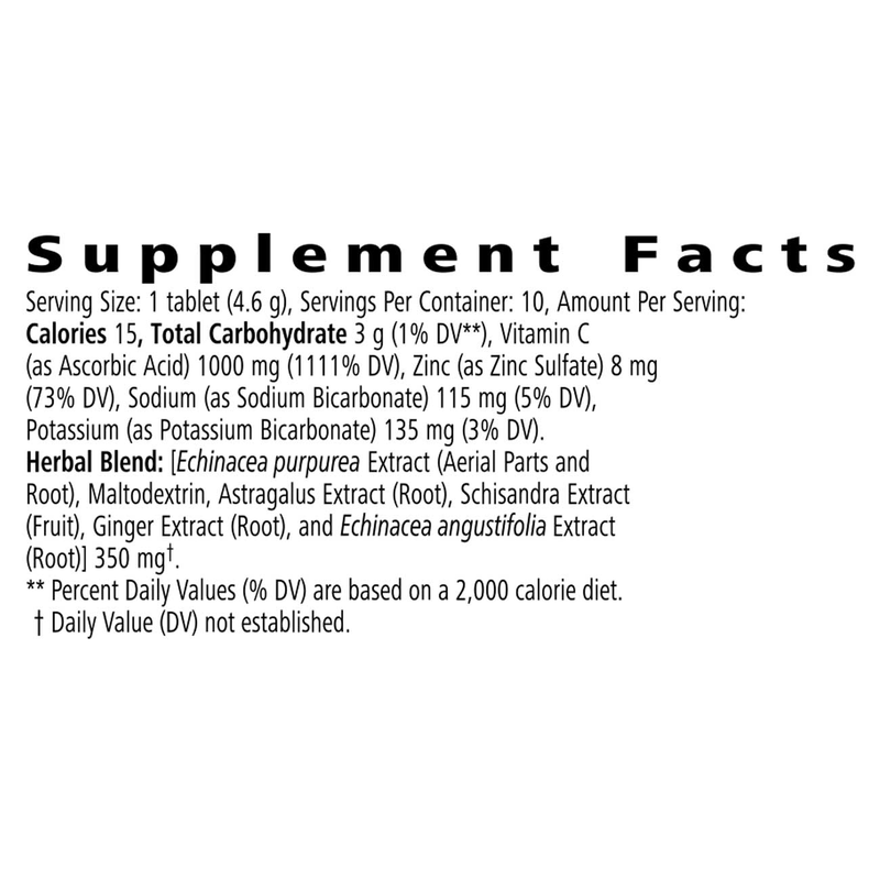 Best Defense – Orange Boost | Immune Support Effervescent Tablets with Vitamin C, Zinc & Echinacea (10 Tablets)