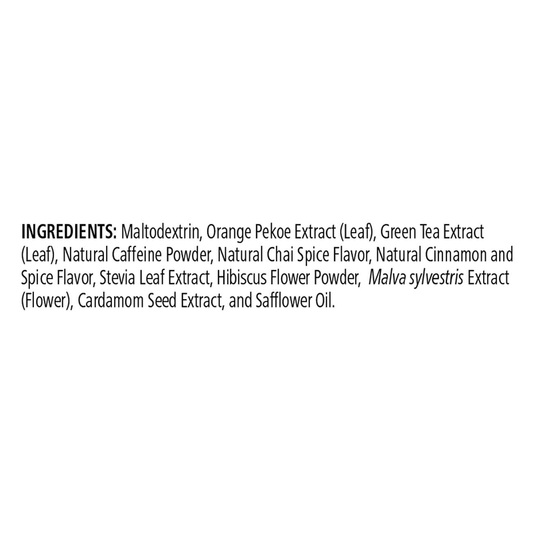 Herbal Tea Concentrate – Chai (30 Packets) | Low-Calorie, Metabolism-Boosting Instant Tea with Non-GMO Ingredients