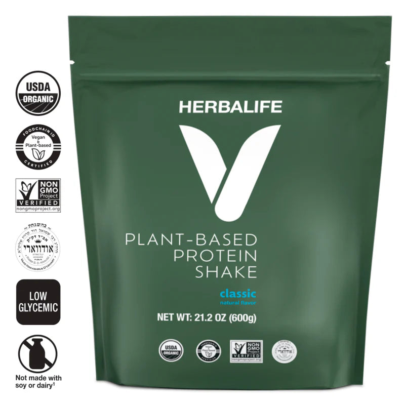 HERBALIFE V Organic Plant-Based Protein Shake – Vanilla Dream | 20 Servings of Clean, Vegan Protein