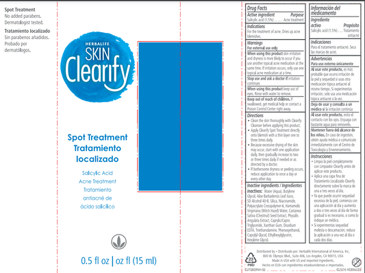Herbalife SKIN Clearify Spot Treatment: Acne Spot Treatment with Salicylic Acid & Soothing Botanicals – 15 ml
