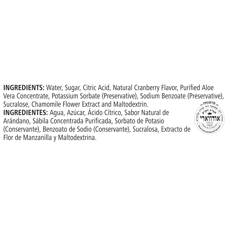 Herbal Aloe Concentrate – Cranberry (½ Gallon) | Digestive Health & Hydration in a Refreshing Low-Calorie Drink