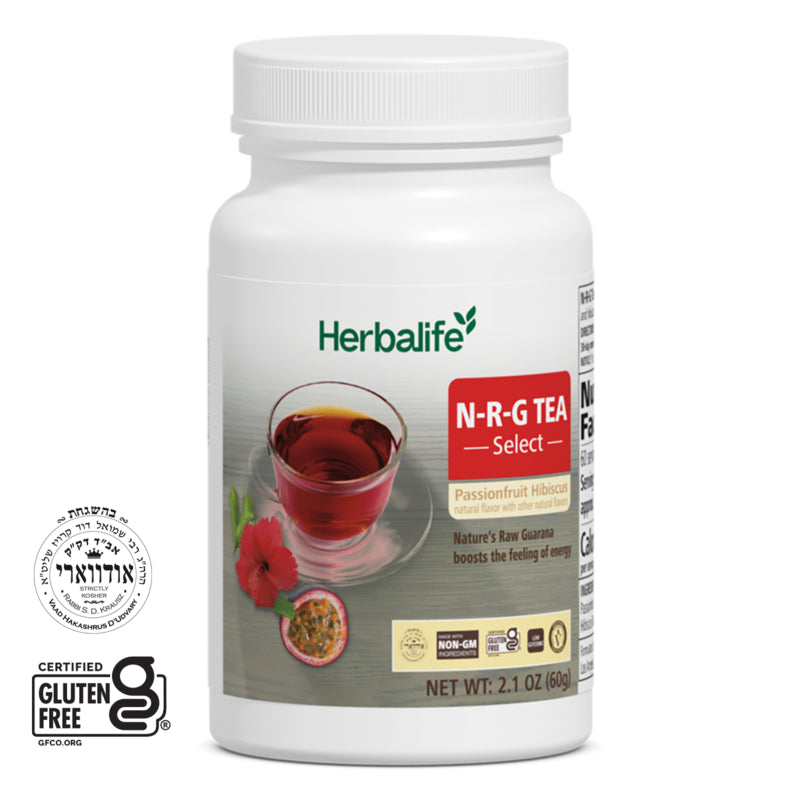 N-R-G Tea Select – Passionfruit Hibiscus Blend | Gentle Energy Boost, Non-GMO & Vegan