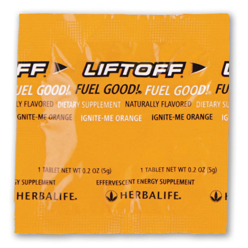 Liftoff® Ignite-Me Orange Flavor | 30 Effervescent Tablets with Caffeine, Ginseng & B Vitamins