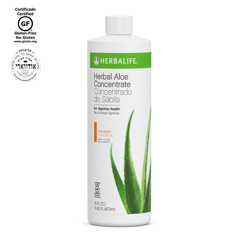 Herbal Aloe Concentrate – Mandarin (Pint) | Gentle Digestive Support with Refreshing Citrus Flavor