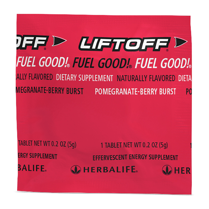 Liftoff® Pomegranate-Berry Energy Tablets – 10 Count | Effervescent Focus Support with Caffeine & B-Complex