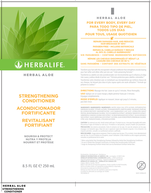 Herbalife Herbal Aloe Strengthening Conditioner – Microprotein-Enriched Conditioner to Strengthen & Repair Damaged Hair