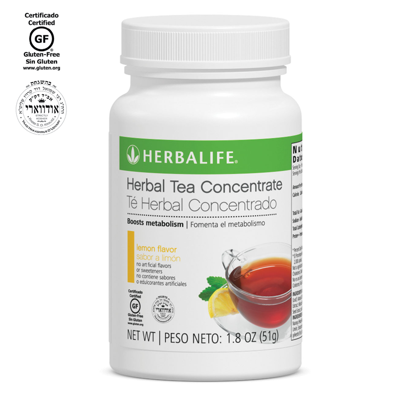 Herbal Tea Concentrate – Lemon Flavor, 3.6 OZ (102g) – Metabolism Boosting, Low-Calorie Tea