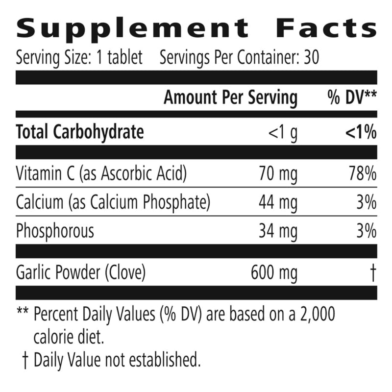 Mega Garlic Plus: 30 Tablets