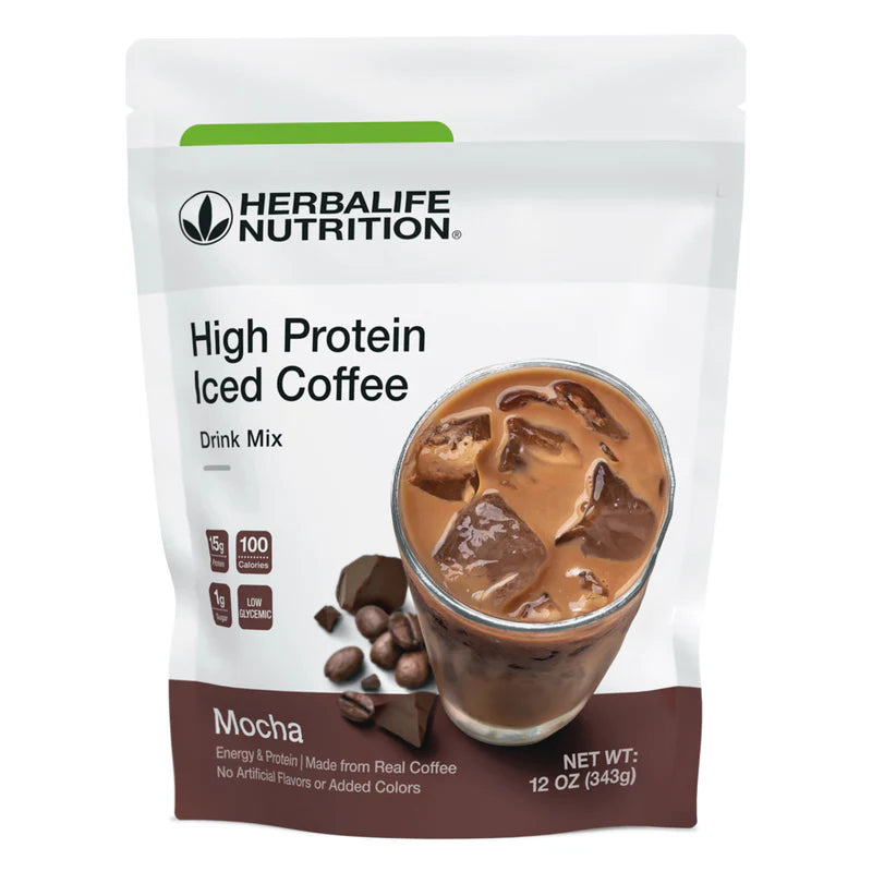 High Protein Iced Mocha Coffee | 15g Protein, 80mg Caffeine – Energizing, Low-Fat Drink for Focus & Satiety