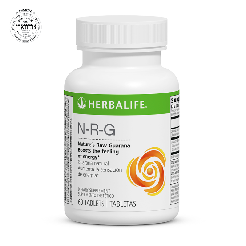 N-R-G® – 60 Tablets – Natural Energy Boost with Guarana Seed Extract