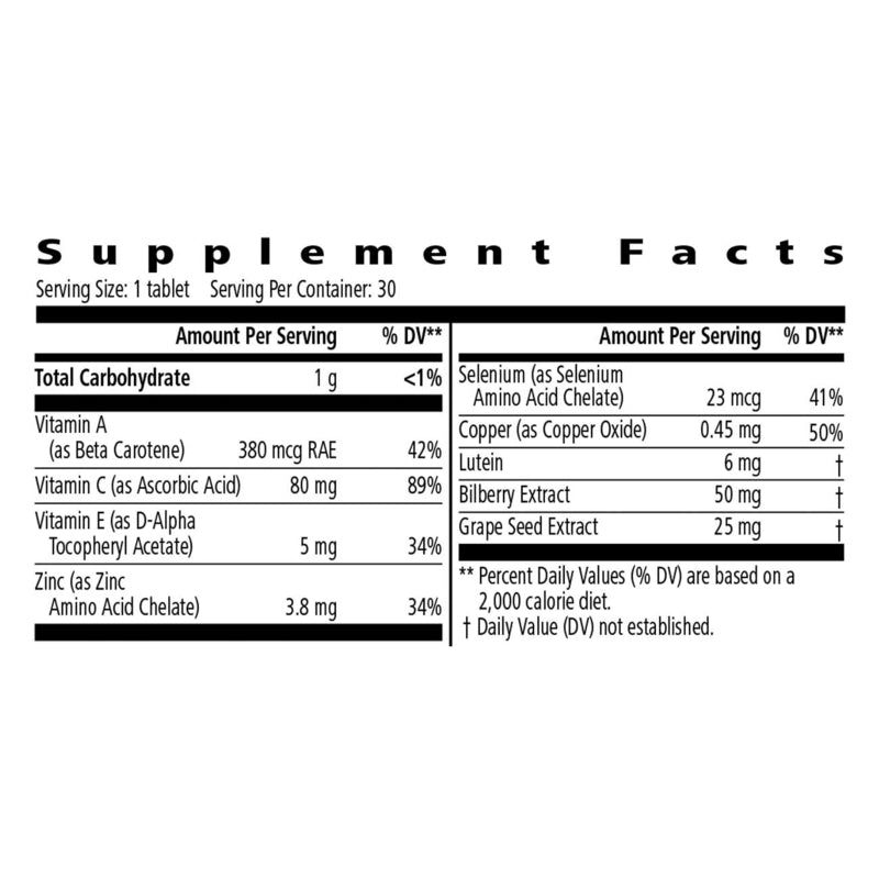 Ocular Defense Formula: Advanced Vision Support with Lutein & Antioxidants – 30 Tablets