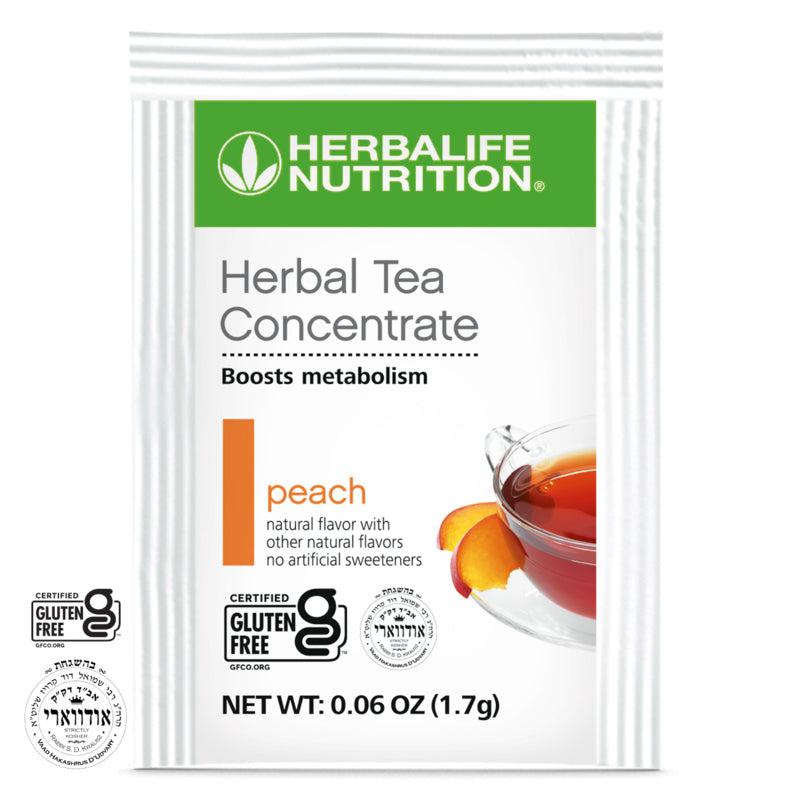 Herbal Tea Concentrate – Peach (1.8 oz) | Low-Calorie Metabolism-Boosting Instant Tea