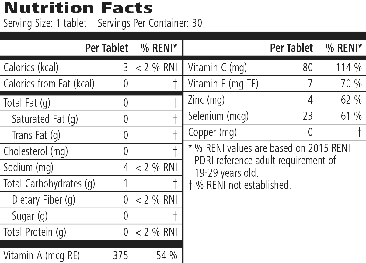 Ocular Defense Formula: Advanced Vision Support with Lutein & Antioxidants – 30 Tablets