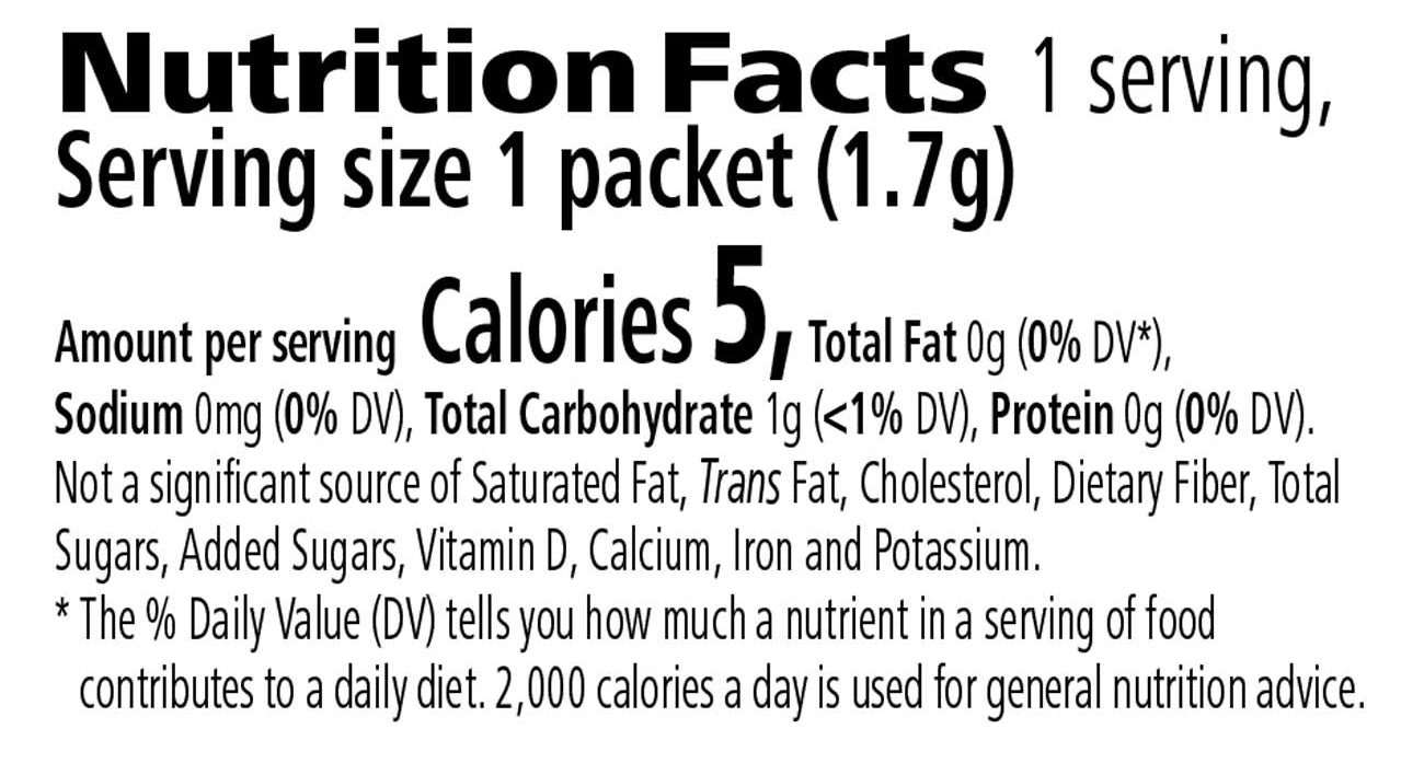 Herbal Tea Concentrate – Raspberry (30 packets) | Instant, Low-Calorie Metabolism-Boosting Tea Blend