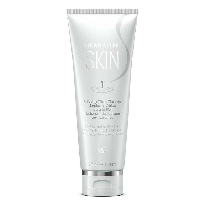 Herbalife Skin Polishing Citrus Cleanser: Revitalizing Gel with Jojoba Beads for Deep Cleansing & Sebum Control
