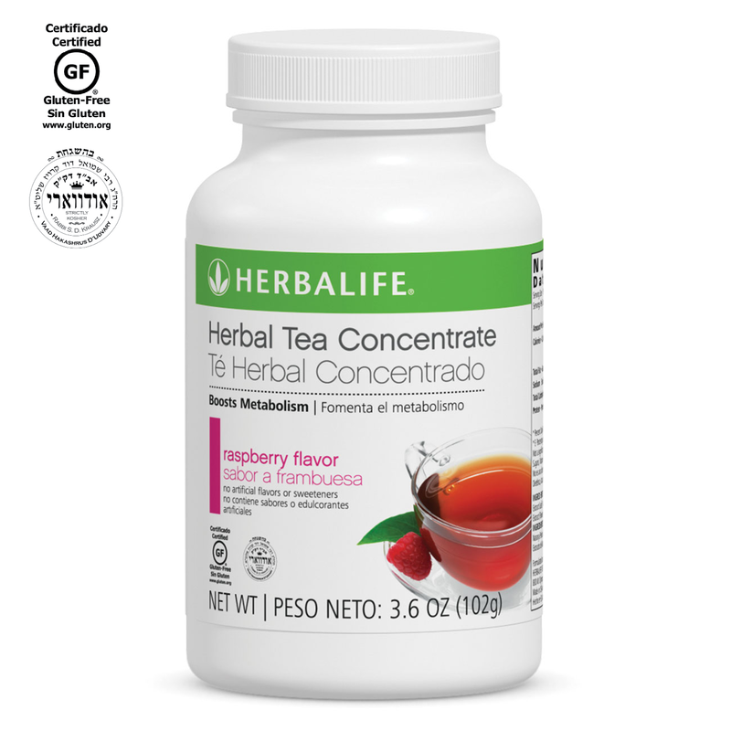 Herbal Tea Concentrate – Raspberry Flavor, 3.6 OZ (102g) – Metabolism Boosting, Low-Calorie Tea