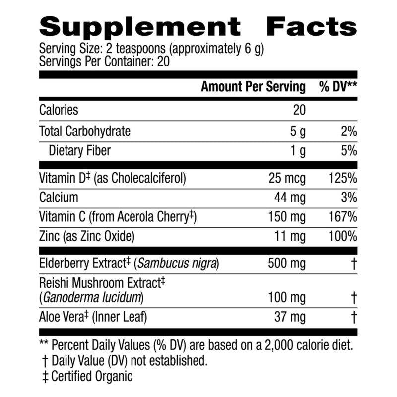 Herbalife V™ Plant-Based Immune Support | Organic Elderberry & Reishi Immune Blend – 20 Servings