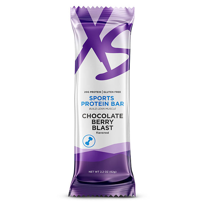 Amway XS Sports Protein Bars Chocolate Berry Blast | 20 g Protein | 12 Bars | Chocolate Berry Flavor | Protein Snack Bar | Cocoa | Berry Flavor | Ready-to-Eat Bar | Individual Bars | XS Sports | Protein Bar | 12 Count | Chocolate Bar | Original XS Product