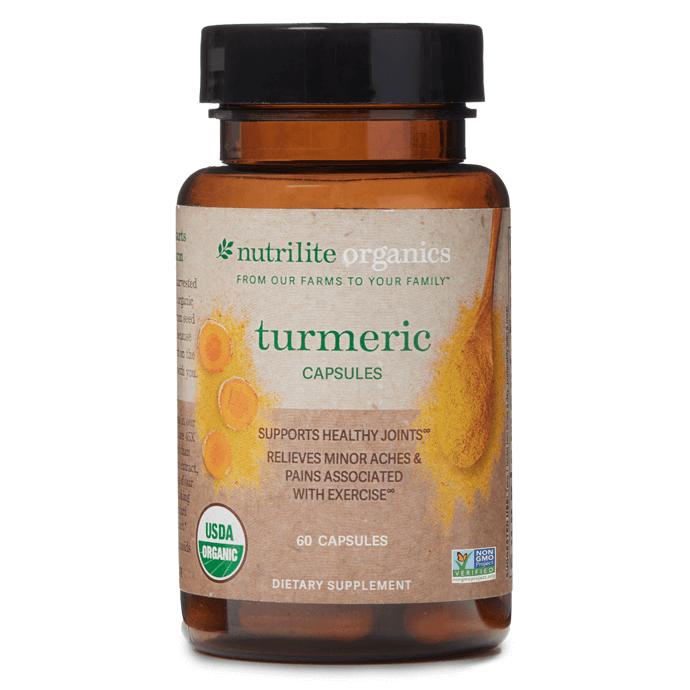 Amway Nutrilite Organics Turmeric Capsules 60 Count | Organic Turmeric Extract with Curcuminoids | Turmeric Capsules | Curcuminoid Formula | 60 Capsules | Nutrilite Organics | Turmeric Extract | Organic Turmeric | Plant Ingredients | Original Formula Only