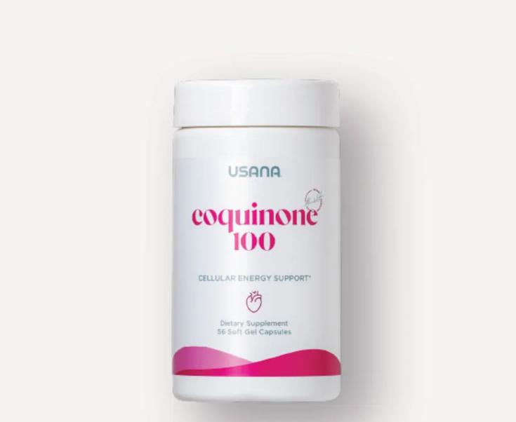 USANA CoQuinone 100 | CoQ10 Alpha Lipoic Acid Supplement Daily Wellness Cellular Nutrition Heart Wellness Energy Metabolism Antioxidant Support Essential Nutrients Healthy Lifestyle Daily Supplement Nutritional Wellness