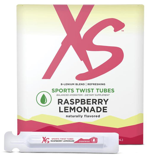 Amway XS Sports Twist Tubes Raspberry Lemonade | Electrolyte Drink Mix | 20 Single-Serve Tubes | Raspberry Lemonade Taste | Drink Mix Powder | Individual Tubes | XS Sports | Electrolyte Beverage | Ready to Mix | Original Formula | 20 Servings | XS Product