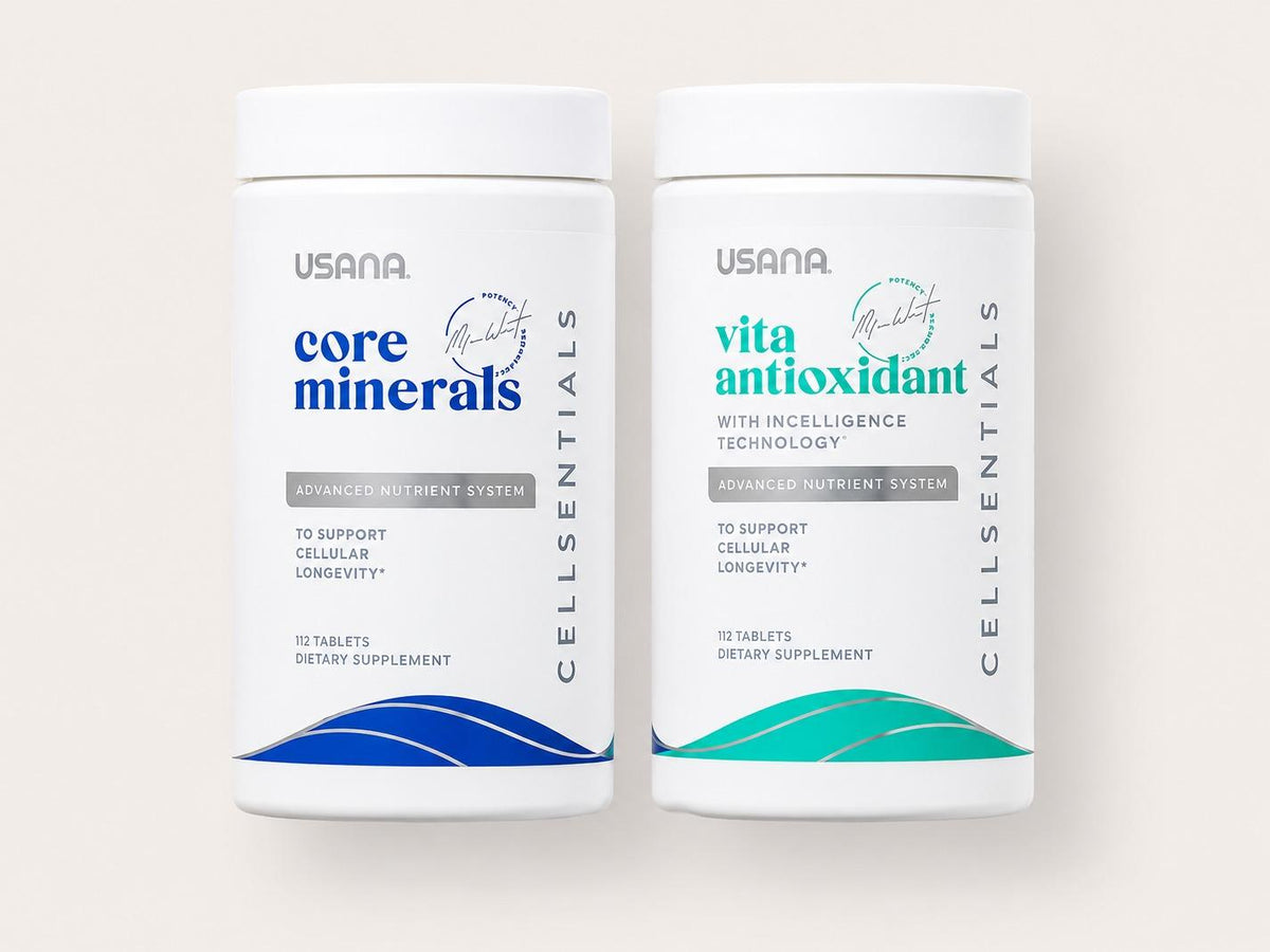 USANA CellSentials | Daily Multivitamin & Mineral System | 40+ Nutrients | 112 Tablets | Vitamins, Minerals & Antioxidant Nutrients | Essential Nutrition Formula for Everyday Nutritional Needs and Complete Cellular Nutrition with Core Nutrients for Adults
