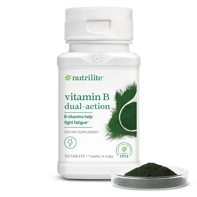 Amway Nutrilite Vitamin B Complex Dual-Release 120 Tablets | Time-Release B Vitamins & Spirulina | Vitamin B Complex Formula | Dual-Release Tablets | B Vitamin Nutrient Formula | 120 Tablets | Nutrilite Vitamin B Complex | Original Vitamin B Formula Set A