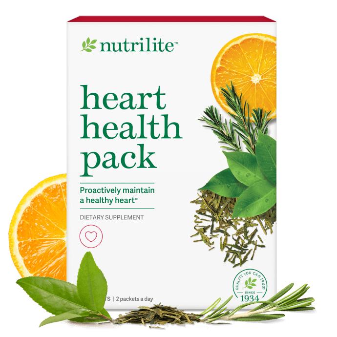 Amway Nutrilite Heart Health Pack AM PM | Omega 3 CoQ10 Plant Nutrients | 60 Packets | Omega 3 Softgels | CoQ10 Softgels | Plant Nutrient Formula | AM PM Packets | Nutrilite Heart Pack | Original Formula for Adults | Daily Packets | Nutrilite Pack