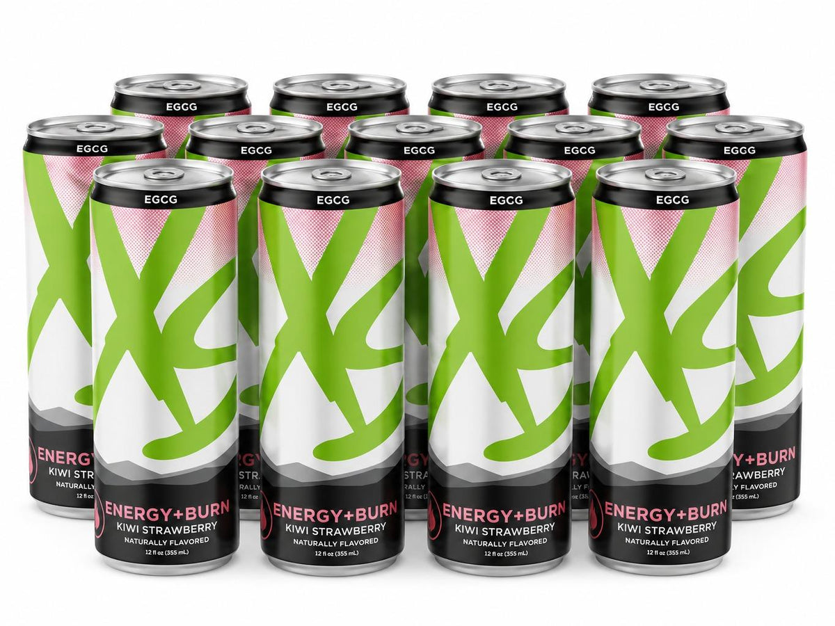 Amway XS Energy+ Kiwi Strawberry, Zero Sugar Energy Drink, 12 oz, 12 Cans, Kiwi Strawberry Energy Drink, XS Energy+ Drink, Ze