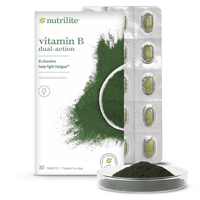 Amway Nutrilite Vitamin B Dual-Action 120 Tablets | B-Complex Vitamins | Dual-Action Release System | B Vitamins Formula | Nutrilite Vitamin B | 120 Tablets | Vitamin B Complex Formula | Dual-Release Tablets | Original Formula for Adults | Nutrilite Pack