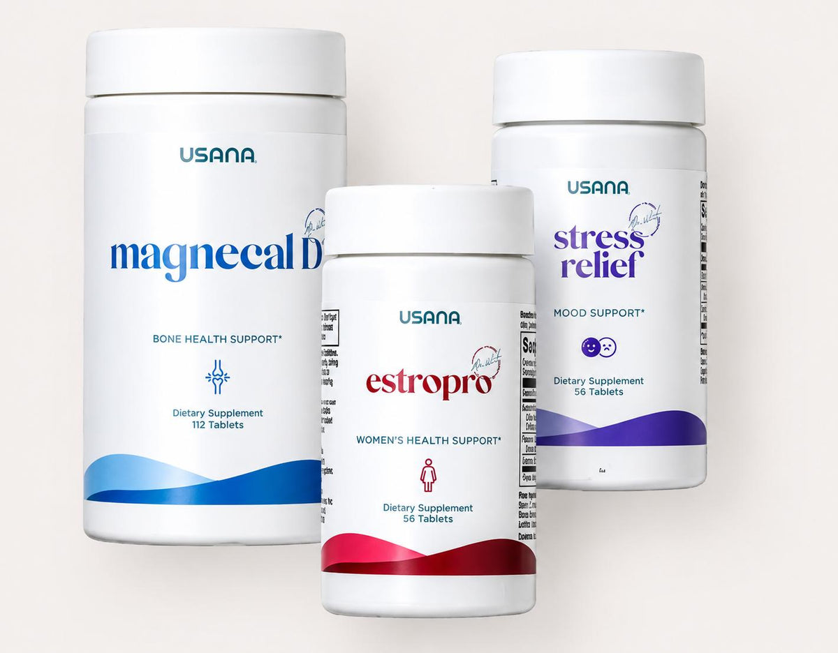 USANA Balance Support Pack | Women's Daily Wellness Bundle | Herbal + Mineral Formula Set | Women's Balance Collection with Chasteberry, Magnesium, Vitamin B6, Saffron, Herbal Extracts and Mineral Nutrients