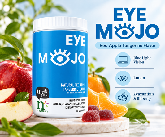 Amway n by Nutrilite Blue Light Eye Support Gummies 30 Servings | Lutein Zeaxanthin & Bilberry | Blueberry Flavor | Pectin Gummies | 30 Gummies | Nutrilite Eye Gummies | Individual Gummies | Original Formula for Adults | n by Nutrilite | Fruit Flavor Plus