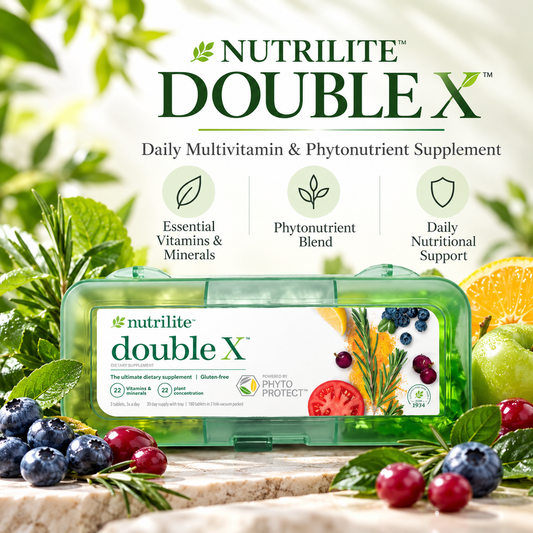 Nutrilite Double X Vitamin, Mineral & Phytonutrient Supplement 186 Tablets, 31-Day Multivitamin System, 3-Compartment Daily Pack, Daily Nutrition Support, Antioxidant Formula, Adult Wellness Supplement