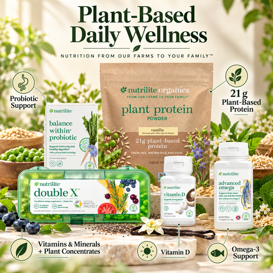 Amway Nutrilite Walking to Bronze Bundle | Daily Wellness Supplement Bundle | Active Lifestyle Nutrition Pack | Collagen Peptides Beauty Drink Vitamin C Omega Nutritional Products Daily Care Collection
