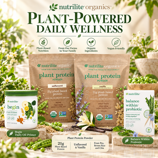 Amway Begin 30 Holistic Wellness Program Solution Vanilla Unflavored | 30 Day Wellness Bundle Daily Nutrition Essential Nutrients Cellular Nutrition Dietary Supplement Daily Wellness Nutritional Wellness Healthcare