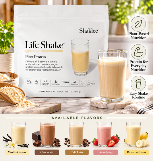 Shaklee Life Shake Plant Protein Powder Piña Colada with 20g Protein