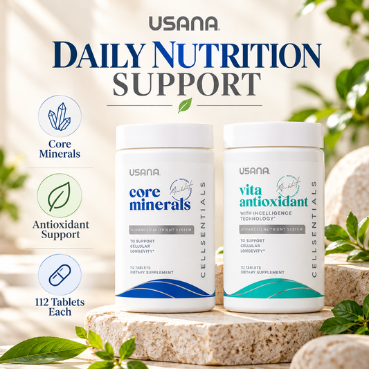 USANA CellSentials | Daily Multivitamin & Mineral System | 40+ Nutrients | 112 Tablets | Vitamins, Minerals & Antioxidant Nutrients | Essential Nutrition Formula for Everyday Nutritional Needs and Complete Cellular Nutrition with Core Nutrients for Adults