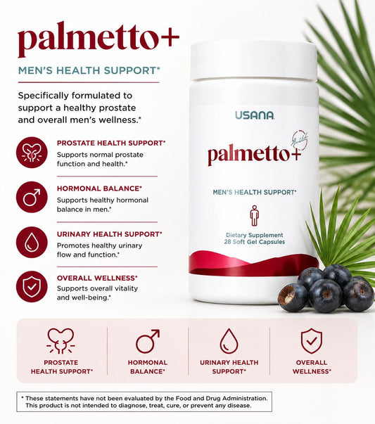 USANA Palmetto+,Saw Palmetto & Lycopene Supplement, Palmetto+ Formula, Saw Palmetto Supplement Lycopene Supplement, USANA Pal
