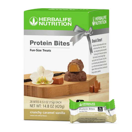 Herbalife Protein Bites – Guilt-Free Fun-Size Snacks | 4g Protein & Only 65 Calories per Piece, No Artificial Sweeteners