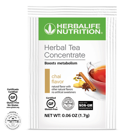 Herbalife Herbal Tea Concentrate – Chai (30 Packets) | Low-Calorie, Metabolism-Boosting Instant Tea with Non-GMO Ingredients