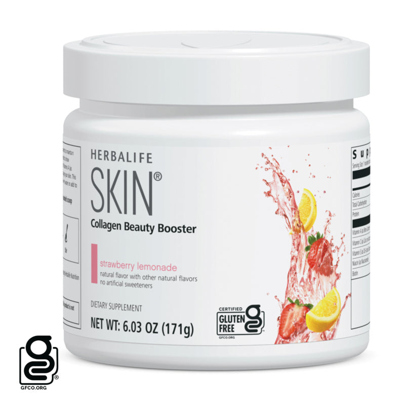 Herbalife SKIN® Collagen Beauty Booster: Strawberry Lemonade Flavor – Youthful Skin Support with Verisol Collagen – 6.03 Oz.