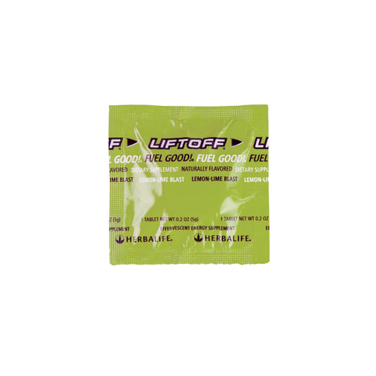 Liftoff® Lemon-Lime Flavor | Bulk Pack of 100 Effervescent Tablets with Caffeine, Ginseng & B Vitamins